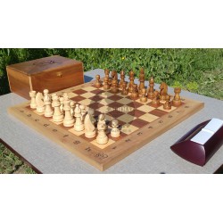 صفحه و مهره شطرنج چوبی موج زمان