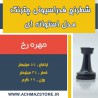 مهره رخ شطرنج فدراسیونی چترنگ مدل استوانه ای