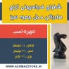 مهره اسب شطرنج فدراسیونی ترنج کیفی صادراتی مدل جعبه سبز
