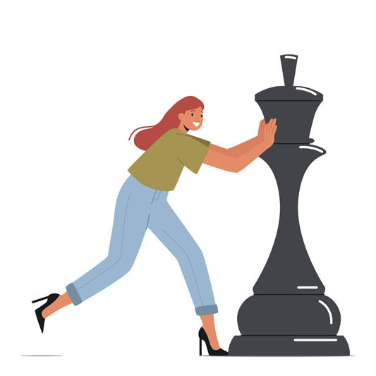 حل دادن شطرنج کارتونی