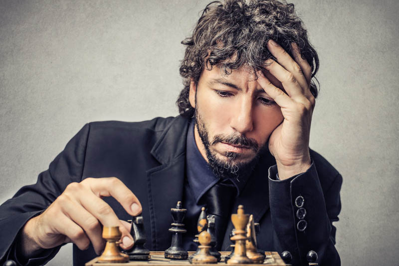 تفکر مرد شطرنجباز