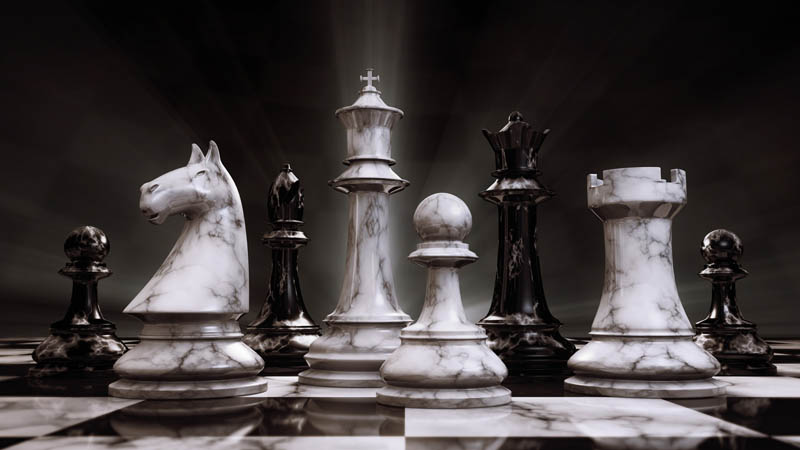 شطرنج سیاه و سفید