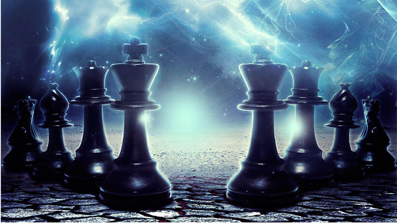 اسمان و کهکشان و شطرنج